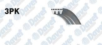 GATES 3PK648 Kanalli Kayis Fiat Fiorino 1.7td 8v 96-01 Ford Escort 1.8 88-00 Fiesta 89-96 1.8d 8v 38337xs